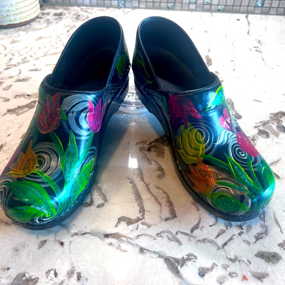 Sanita Clog - (custom hand painted)